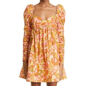 Zimmermann Violet Twist Front Mini Dress